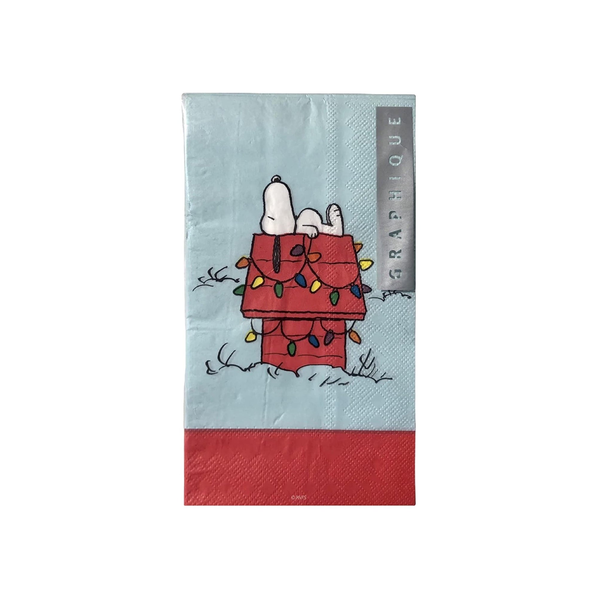 Snoopy Christmas Lights Guest Napkins