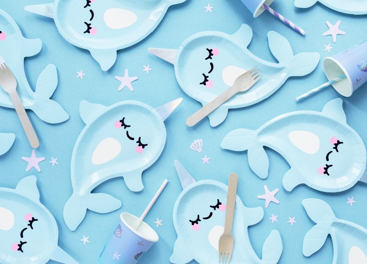 Narwhal Paper Plates