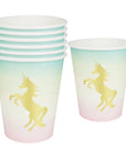 Pastel Ombre Unicorn Cups