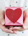 Glitter Heart Treat Boxes