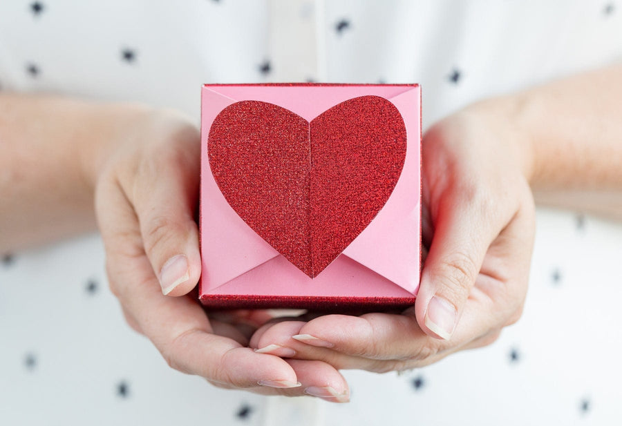Glitter Heart Treat Boxes