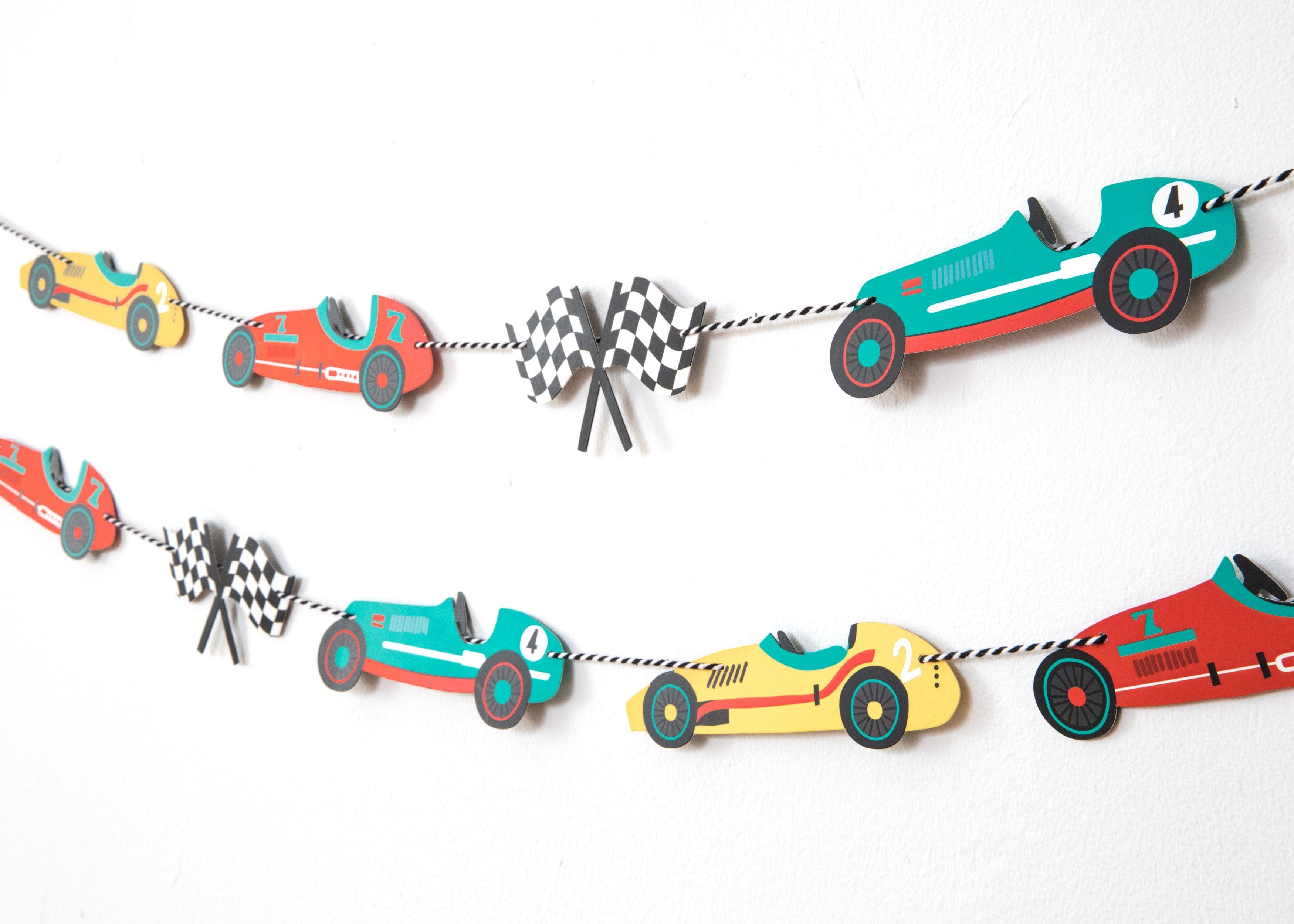 Vintage Race Car Garland – Chroma Celebrations