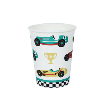 Vintage Race Car Cups