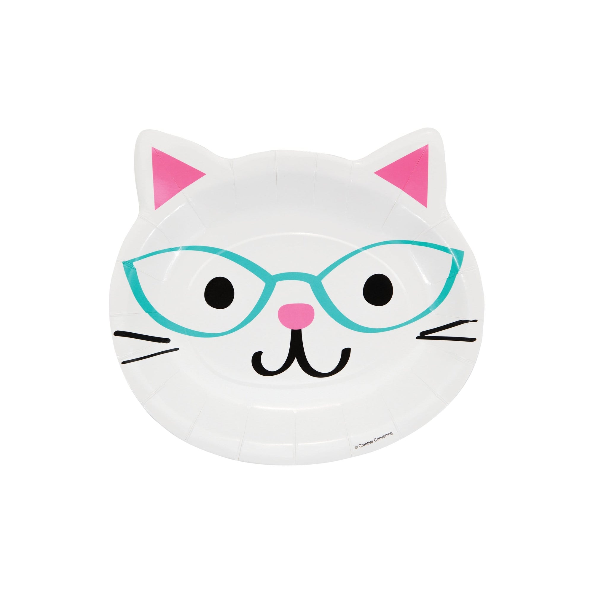 White Cat Party Plates