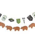 Camping Adventure Patches and Bear Garland Set