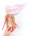 Birthday Girl Party Pennant Flag