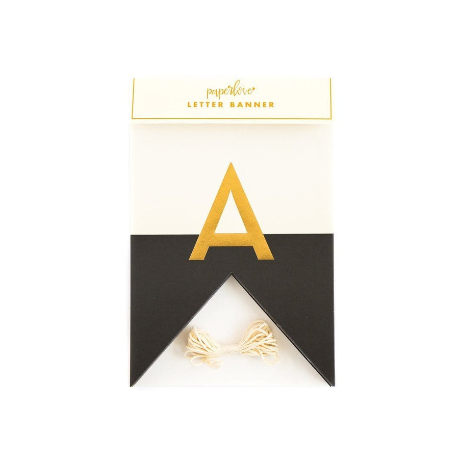 Customizable Black Tie Pennant Banner