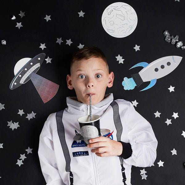 Silver Planet Paper Cups