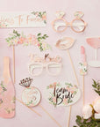 Ginger Ray Team Bride Rose Gold Photo Booth Props