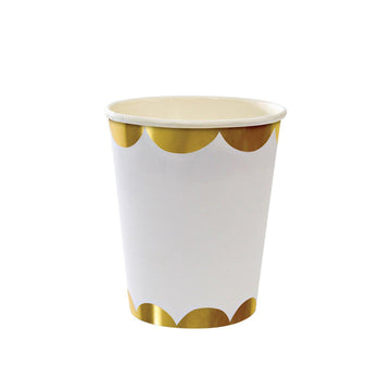 Gold Scalloped Cups