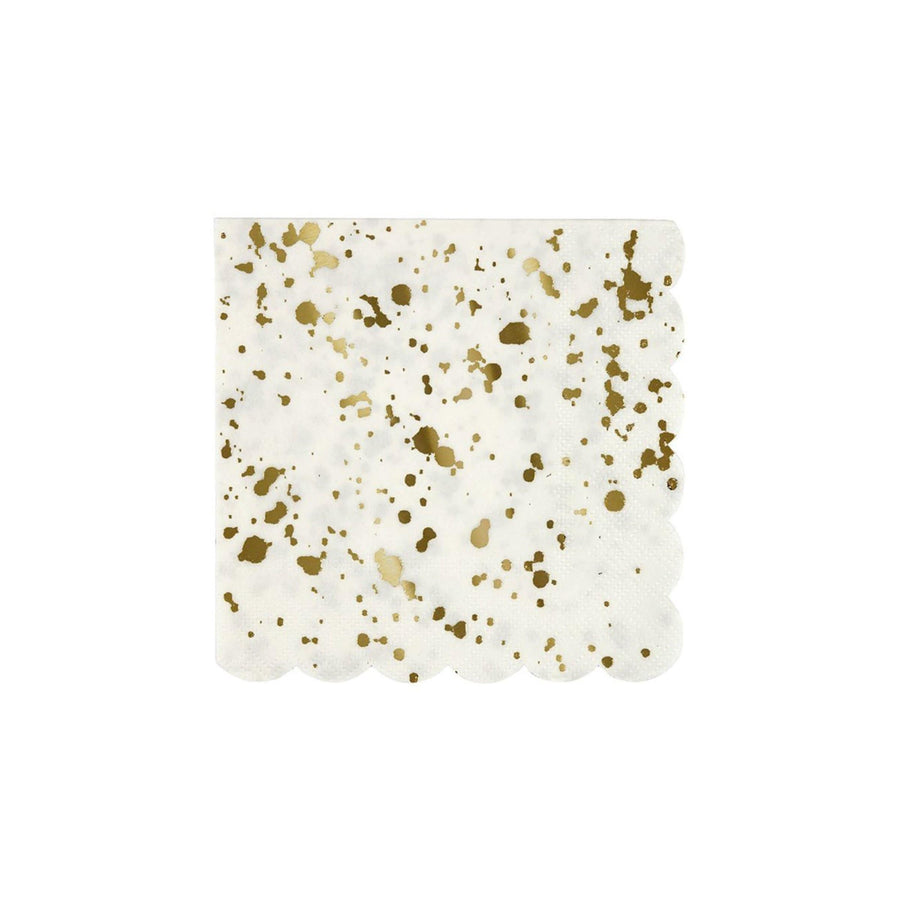 Gold Spatter Napkin - Large