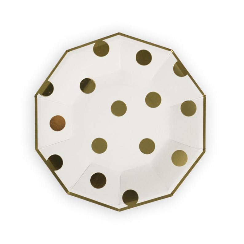Gold Dot Plates - Large