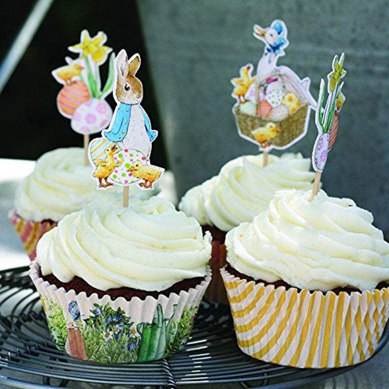 Easter Rabbit Bunny Cupcake Toppers
