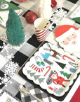 Meri Meri Santa, Christmas Tree, and Reindeer Plates