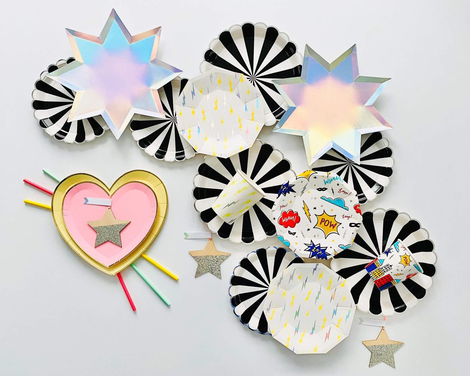Wooden Glitter Star Gift Tags