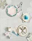 Frosted Snowflake Plates - Small