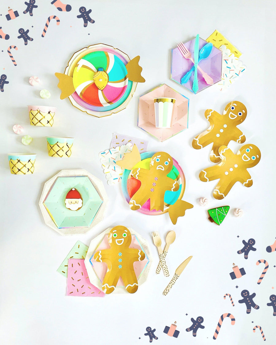Pastel Sprinkle Plates - Small