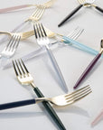 Blush and Gold Plastic Cutlery