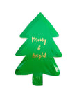 Merry and Bright Christmas Tree Plates