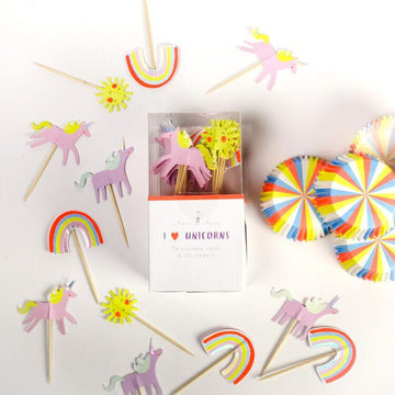 Meri Meri I Heart Unicorns Rainbow Cupcake Kit