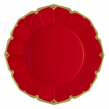 Ruby Red Fancy Party Plates