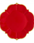 Ruby Red Lunch Plates - Medium