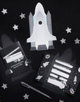 Silver Space Shuttle Invitations