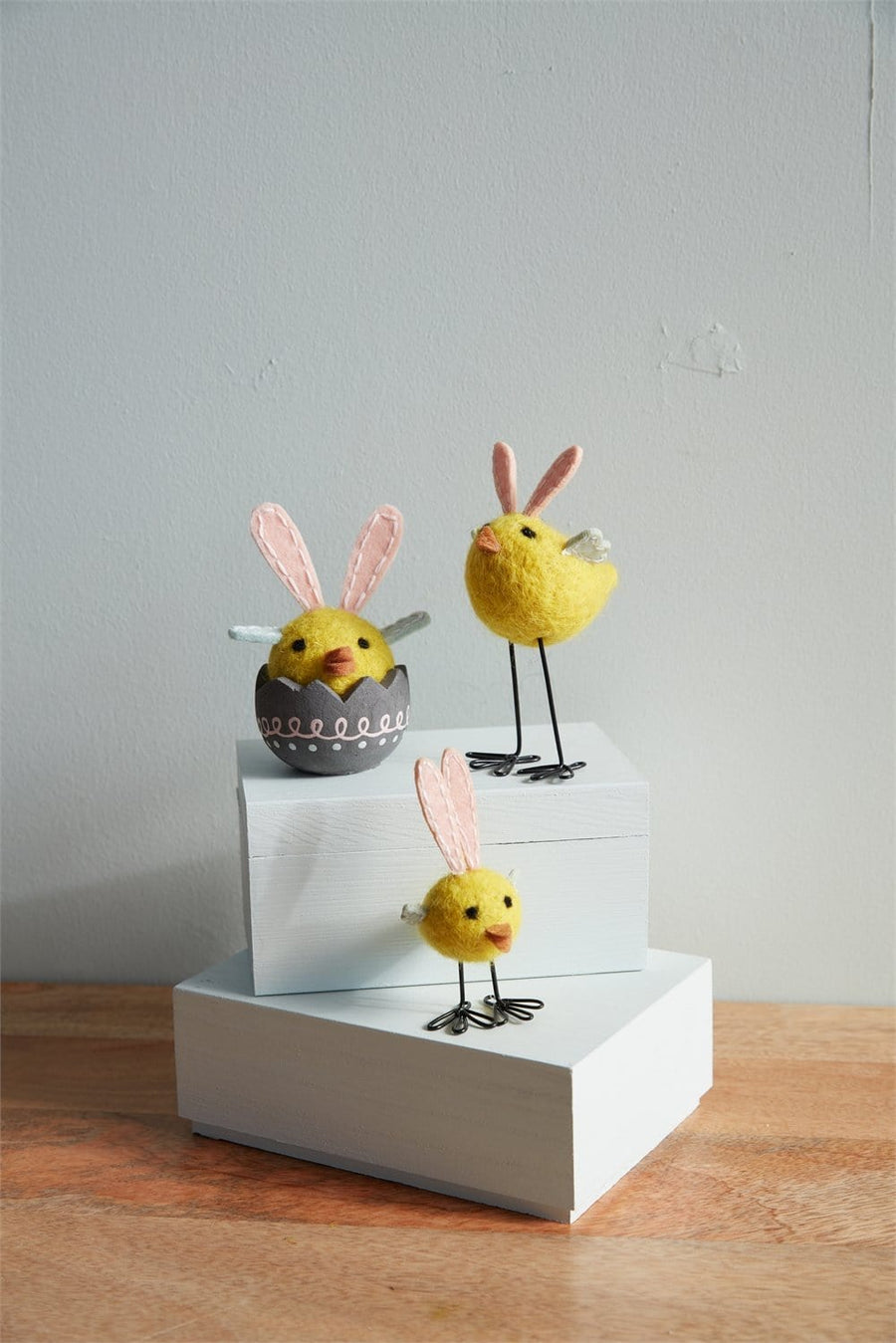 Bunny-Eared Chick Figurine - Egg