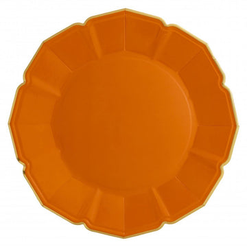 Fancy Orange Paper Plates