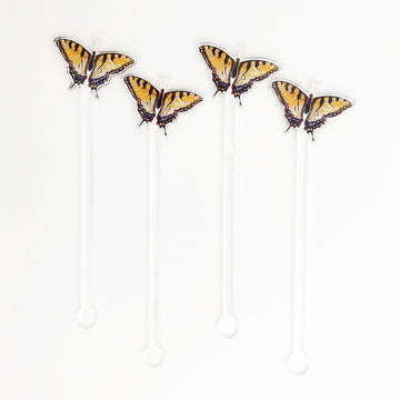 Swallowtail Butterfly Acrylic Stir Sticks