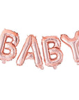 Rose Gold Baby Balloon Banner